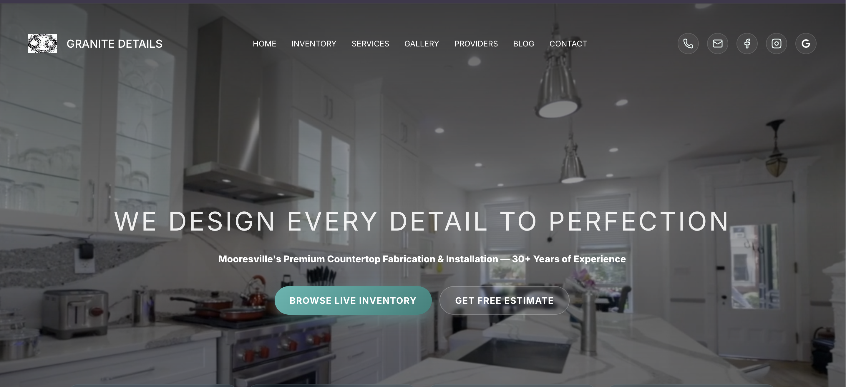 Granite Details desktop preview